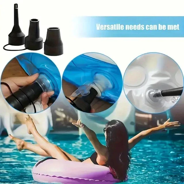Alt view image 13 of 13 - Idealforce 12V Portable 2Way Electric Air Pump, Inflate & Deflate with Car Charger for Air Mattress, Pool Raft, Boat and Inflatables