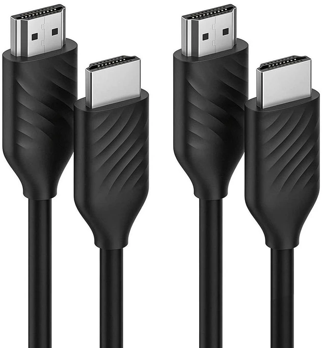 Alt view image 7 of 7 - 2-Pack 3ft 4K@60Hz 1080p HDR HDMI 2.0 Cable 18Gbps High Speed For TV PC PS5 PS4