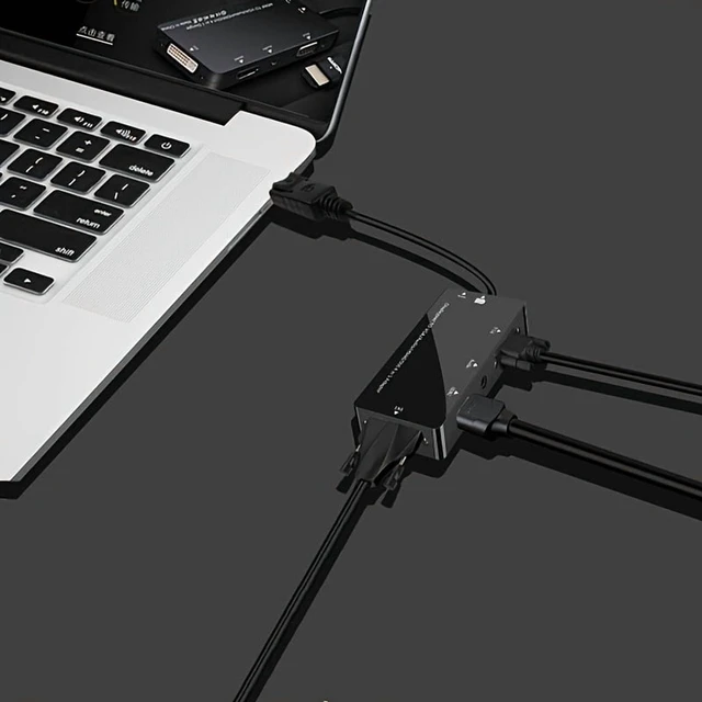 Alt view image 7 of 7 - Display port DP To 1080P 4K HDMI DVI VGA AudioJack AV Adapter Converter Hub Cable