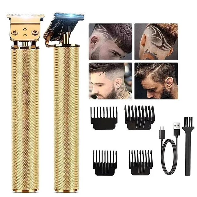 Main image of Hair Clippers for Men, Professional Hair Trimmer Zero Gapped T-Blade Trimmer Cordless Rechargeable Edgers Clippers Electric Beard Trimmer Shaver Hair Cutting Kit Gifts for Men