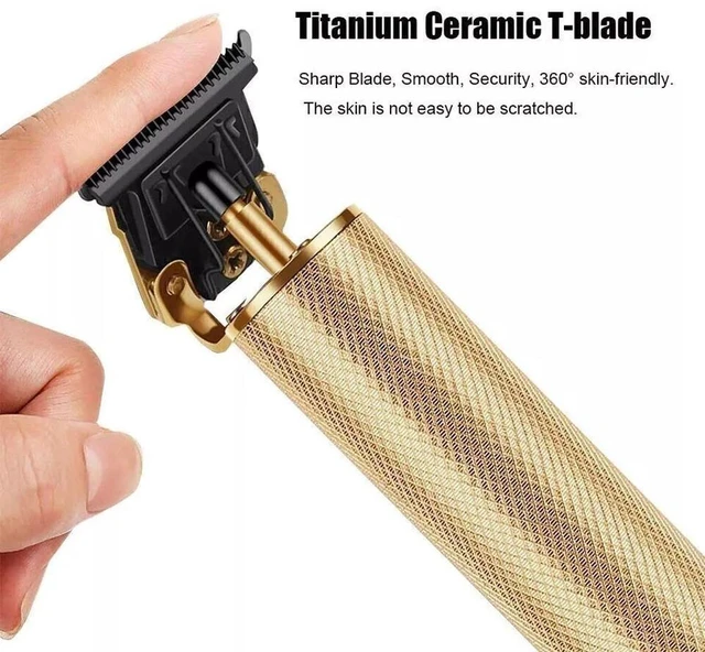 Alt view image 2 of 7 - Hair Clippers for Men, Professional Hair Trimmer Zero Gapped T-Blade Trimmer Cordless Rechargeable Edgers Clippers Electric Beard Trimmer Shaver Hair Cutting Kit Gifts for Men