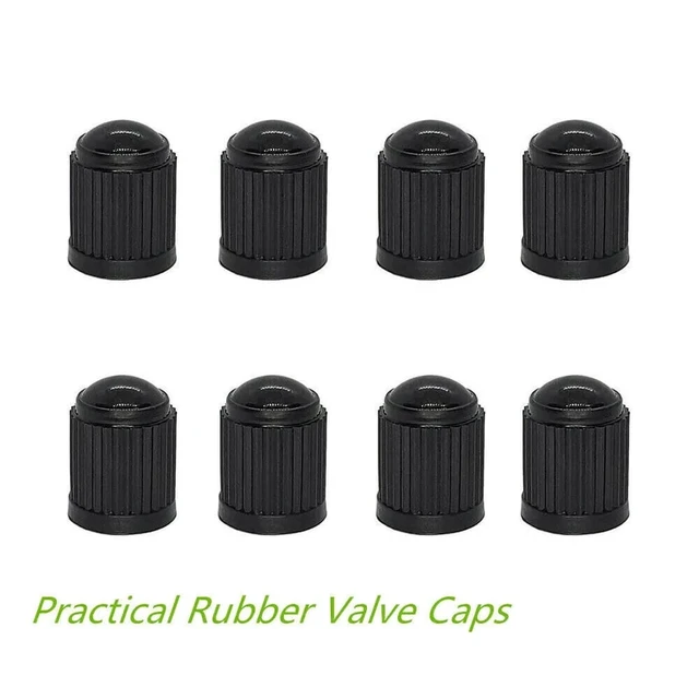 Alt view image 4 of 6 - 100 Pack Tire Valve Caps, Plastic Valve Stem Caps Universal Stem Covers for Cars, SUVs, Bike and Bicycle, Trucks, Motorcycles, Airtight Seal Dust Proof, Black