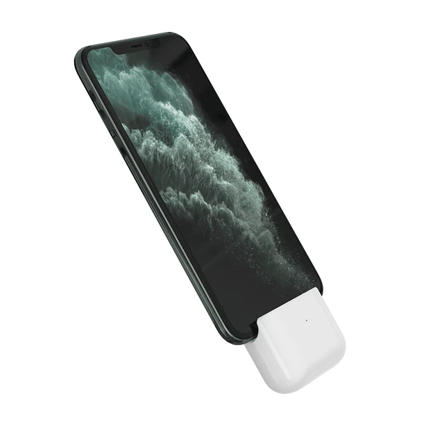 Alt view image 7 of 7 - Portable Charger for Airpoods & iPhone and ipad, 700mAh 3W Fast Charging Power Bank, White