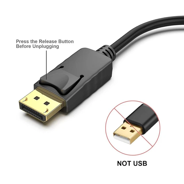 Alt view image 2 of 7 - DP Display port Male to HDMI Adapter Cable Converter for PC Laptop Desktop, Ideal for High-Resolution Audio/Video Streaming Black