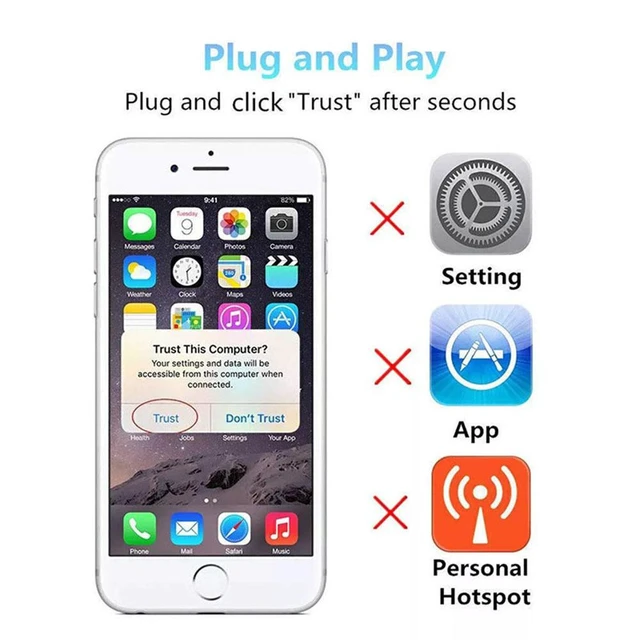 Alt view image 6 of 7 - HDMI HD Cable, 6.6ft Hdtv Mirroring Cable Adapter for iPhone Digital AV Adapter 1080P HD Video Sync Screen Connector iPhone to HDMI for TV Projector Monitor