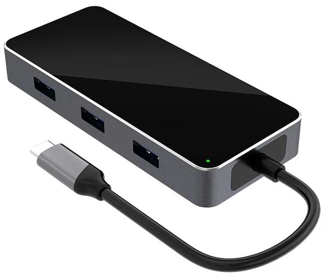 Main image of USB C Hub 7 in 1 Multiport Adapter with 4K HDMI Dongle, SD/TF Card Reader, 3.0 USB-A x 3, USBC Docking Station for MacBook Mac Pro/Air, Dell, HP, ASUS, Acer and Other Type C Laptops