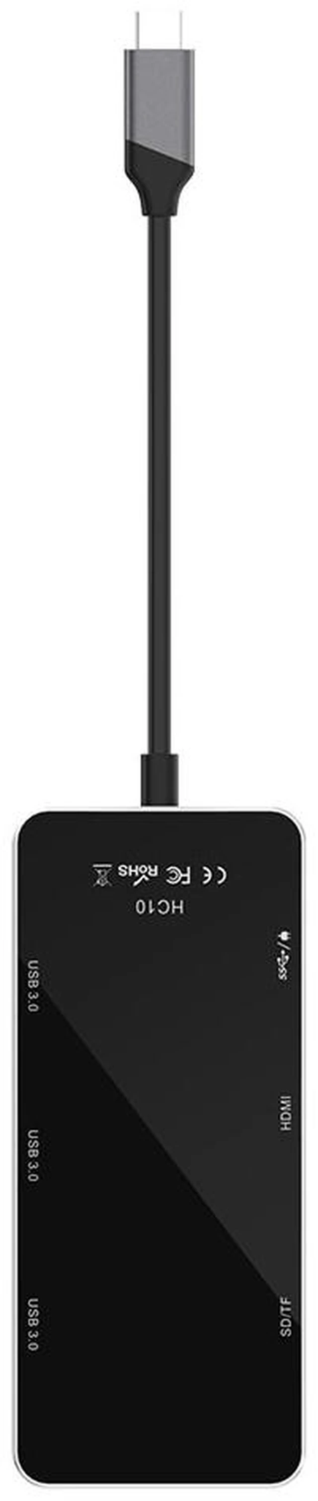 Alt view image 6 of 7 - USB C Hub 7 in 1 Multiport Adapter with 4K HDMI Dongle, SD/TF Card Reader, 3.0 USB-A x 3, USBC Docking Station for MacBook Mac Pro/Air, Dell, HP, ASUS, Acer and Other Type C Laptops