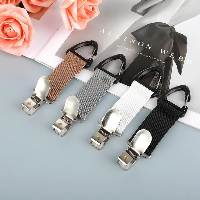 Alt view image 7 of 7 - 4Pcs Travel Hat Clip Elastic Hat Holder for Purse Hands-Free | Bag Accessory for Traveling Bags Backpacks Purses Luggage Outdoor Travel Accessory