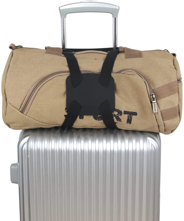 Alt view image 3 of 5 - Luggage Straps Bag Bungee Luggage Straps Suitcase Adjustable BeltAdd a Bag Easy to Travel Suitcase Elastic Strap Belt (Black)