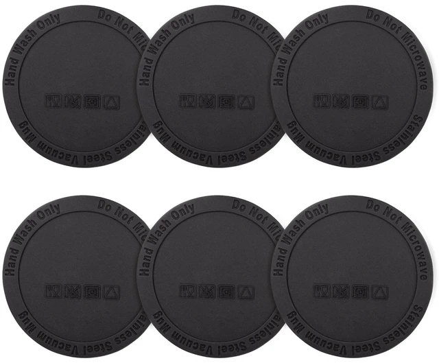 Main image of Silicone Bottom Protector for Mugs with a Bottom Diameter of 2.55" 65 mm | 6 Pack Anti-Slip Rubber Pad, Noise Reduction, Rubber Protective Bottom, Multi-Use, for Tumbler & Water Bottle