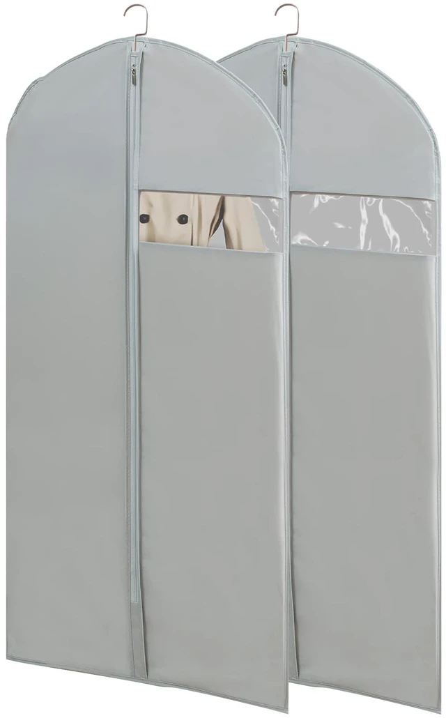Main image of Garment Bags for Travel, 50'' Garment Bags for Hanging Clothes, Suit bag (Set of 2, 23.3'' X 50'')