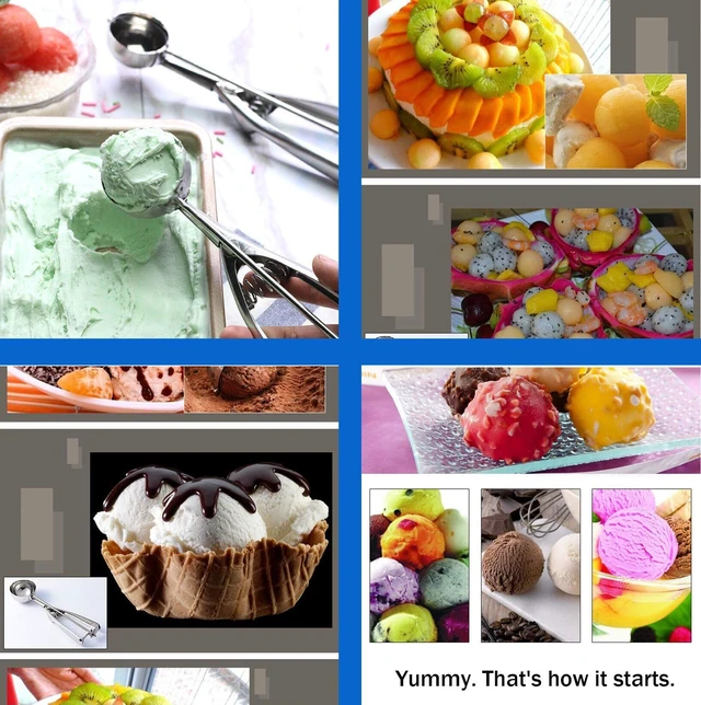 Alt view image 4 of 7 - Cookie Scoop Set 3 PCS, with Trigger Large-Medium-Small Size for Kitchen Family Ice Cream Cookie Cupcake Muffin Meatbal multipurpose tainless Steel Ice Cream Scooper
