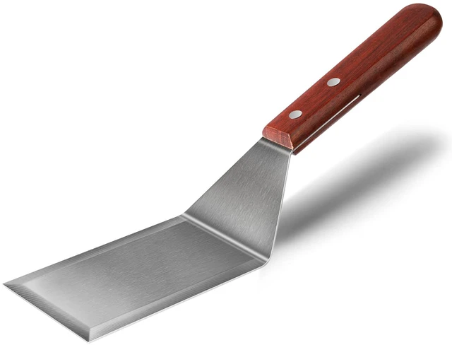 Main image of Metal Spatula for Cast Iron Skillet Grill Stainless Steel Spatula for Burger, Fish Turner Griddle Spatula, Spachulas Egg Flipper, Flat Top Metal Spatula for Cooking BBQ