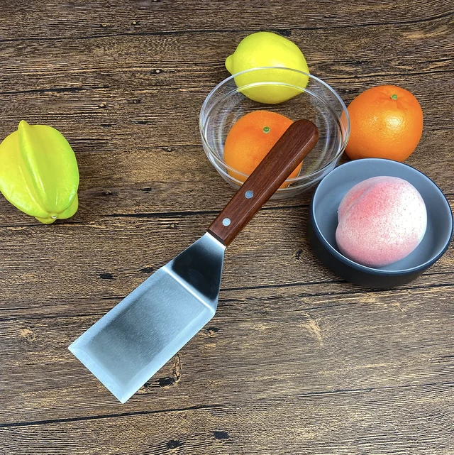 Alt view image 2 of 7 - Metal Spatula for Cast Iron Skillet Grill Stainless Steel Spatula for Burger, Fish Turner Griddle Spatula, Spachulas Egg Flipper, Flat Top Metal Spatula for Cooking BBQ