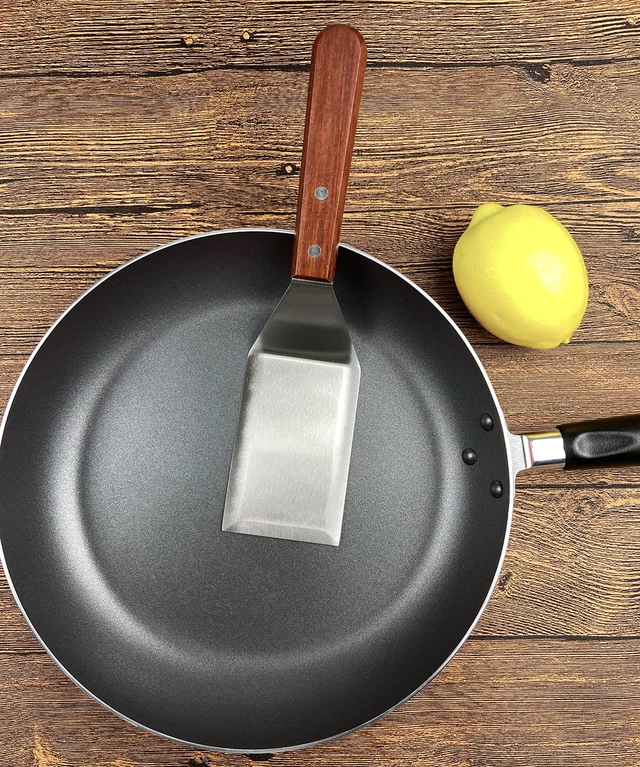 Alt view image 5 of 7 - Metal Spatula for Cast Iron Skillet Grill Stainless Steel Spatula for Burger, Fish Turner Griddle Spatula, Spachulas Egg Flipper, Flat Top Metal Spatula for Cooking BBQ