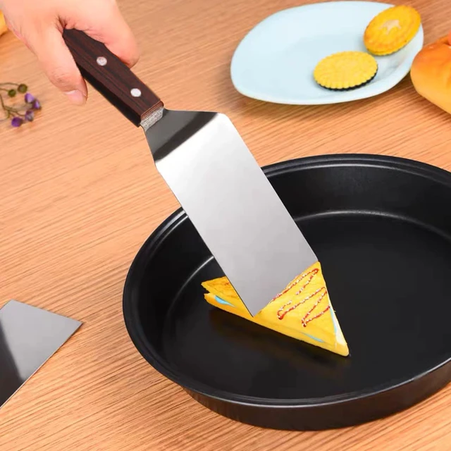 Alt view image 6 of 7 - Metal Spatula for Cast Iron Skillet Grill Stainless Steel Spatula for Burger, Fish Turner Griddle Spatula, Spachulas Egg Flipper, Flat Top Metal Spatula for Cooking BBQ