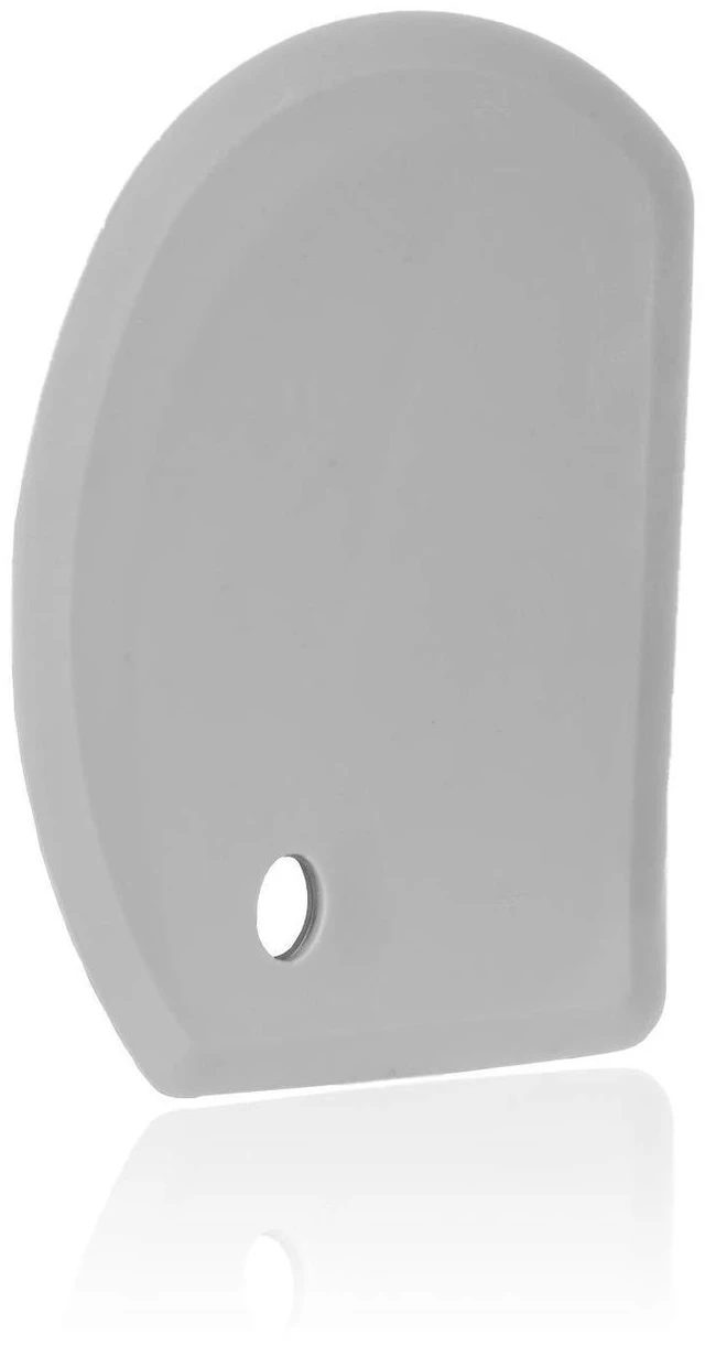 Main image of Flexible Curved Edge Silicone Bowl Scraper Dough Scraper Baking Bread | Food Grade Bench Scraper for Baking Sourdough Bread, Cake, Multipurpose Kitchen Dish Scrapers, Easy Clean (5.98"x4.3", Gray)