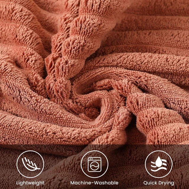 Alt view image 5 of 7 - 4 Pack Microfiber Hand Towels 14×29.6 Inches Absorbent Quick Dry | Luxury Towels Set Multi Use for Bathroom Kitchen Shower Spa Gym Pool