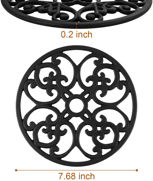 Alt view image 3 of 7 - 3PCS Heat Resistant Silicone Trivet Mats for Hot Dishes | Non-Slip Flexible, Protects Table & Countertop, For Pots Pans Teapots, Modern Kitchen Decor