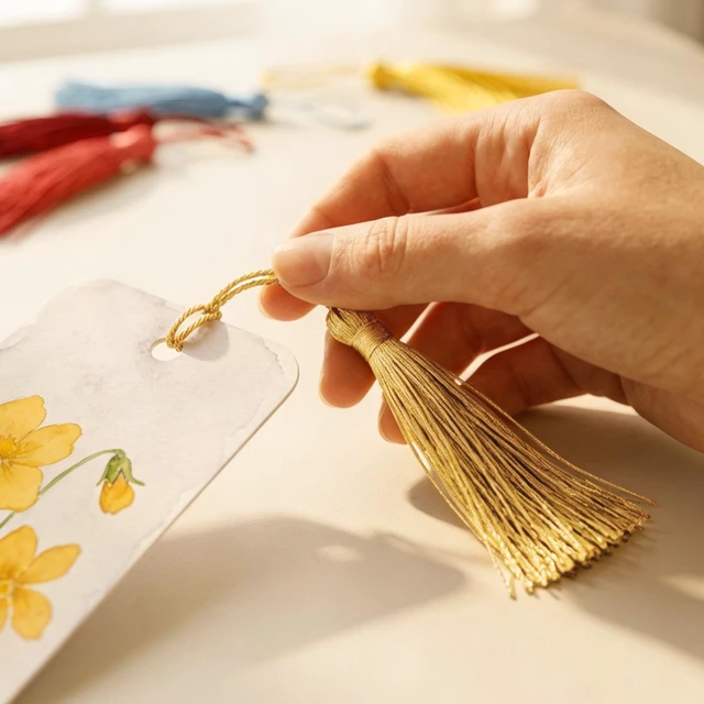 Alt view image 3 of 7 - Bookmark Tassels Charm Craft Decoration 20 Colors | Handmade Tassel for Book Mark Accessory with Colorful Ornament Gift for DIY Jewelry Making Bulk