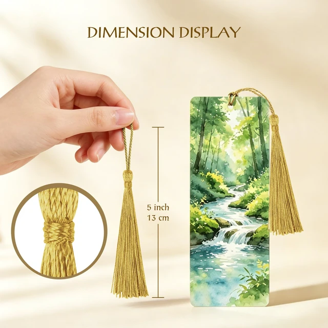 Alt view image 2 of 7 - Bookmark Tassels Charm Craft Decoration 20 Colors | Handmade Tassel for Book Mark Accessory with Colorful Ornament Gift for DIY Jewelry Making Bulk