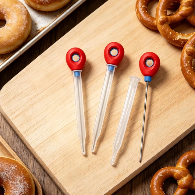 Alt view image 5 of 7 - 3Pcs Cake Baking Tester Stainless Steel, Reusable Doneness Testing Stick for Baking Tools, Professional Skewer Probe for Cakes Bread Cupcakes Brownies Muffins & Pastries
