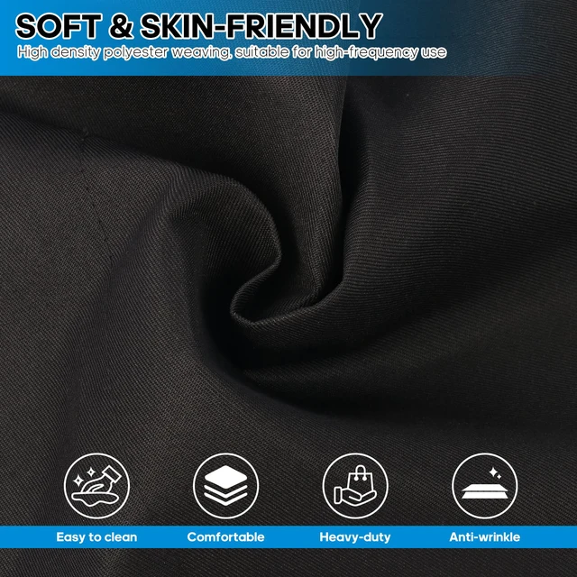 Alt view image 4 of 5 - 3 Pack Server Aprons for Women with 3 Pocket, Waitress Short Apron, Black | Work Apron for Restaurant Waiter Baristas Waist, BartendersAccessories Supplies, Cooking Kitchen Chef Cleaning Smock for Men