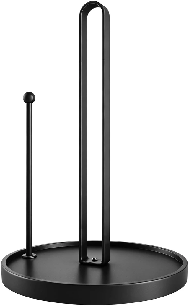 Main image of Paper Towel Holder Countertop, Black Paper Towels Holder for Kitchen, Kitchen Roll Dispenser, Standing Paper Towel Holder with Anti Slip Base