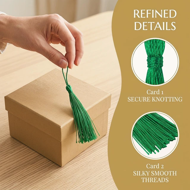 Alt view image 5 of 5 - Tassels Decorative Craft Bookmark Bulk for Jewelry Making 20 Colors | Tassel Charm Ornament Decoration as Accessory Gift for DIY Colorful Handmade Bookmark Making Jewelry Party Supply