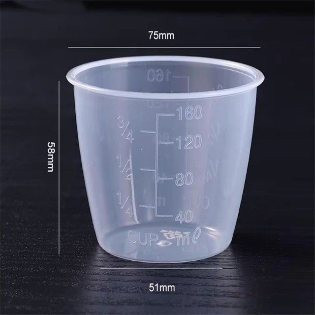 Alt view image 3 of 7 - 2Pcs Plastic Transparent Rice Measuring Cups 160ml 3/4 cup Thicken Rice Cooker Measuring Cup Double Scale Rice and Dry Material Kitchen Supplies for Cooking,Dog Cat Food Measuring