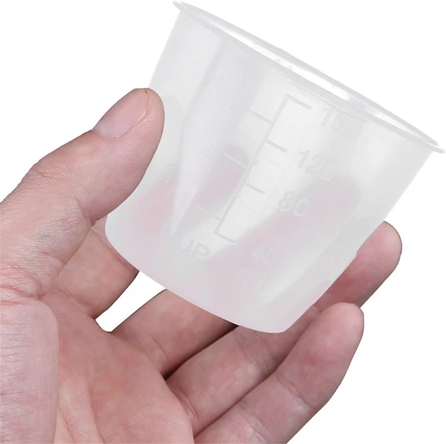 Alt view image 6 of 7 - 2Pcs Plastic Transparent Rice Measuring Cups 160ml 3/4 cup Thicken Rice Cooker Measuring Cup Double Scale Rice and Dry Material Kitchen Supplies for Cooking,Dog Cat Food Measuring