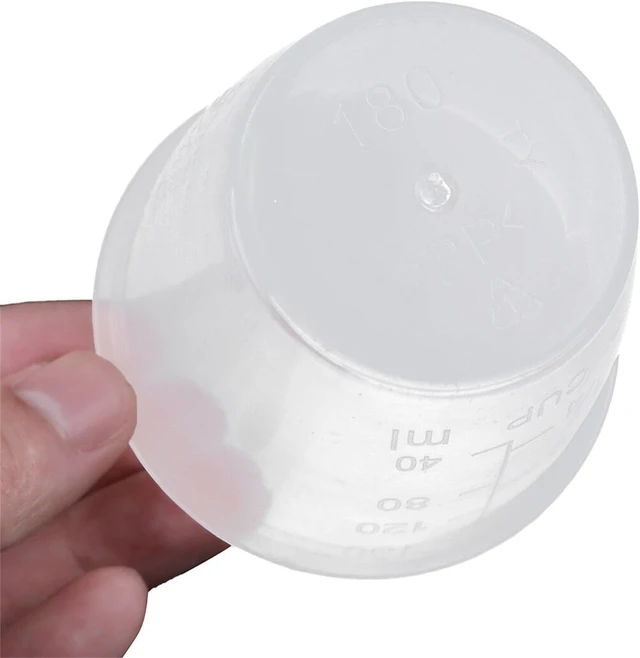 Alt view image 7 of 7 - 2Pcs Plastic Transparent Rice Measuring Cups 160ml 3/4 cup Thicken Rice Cooker Measuring Cup Double Scale Rice and Dry Material Kitchen Supplies for Cooking,Dog Cat Food Measuring