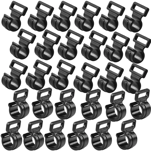 Main image of 30Pcs Tent Pole Clips,C Clips for Tent, Tent Pole Attachment Clips for Outdoor Camping Canopies Tents Accessories (Fits 9.5mm 3/8 Poles)