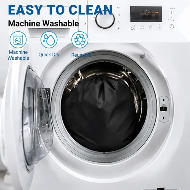 Alt view image 3 of 5 - 2 Pack XL Laundry Bags, Extra Heavy Duty Large Laundry Bag with Drawstring Closure, Machine Washable Clothes Organizer for Hamper, College Dorm, Travel