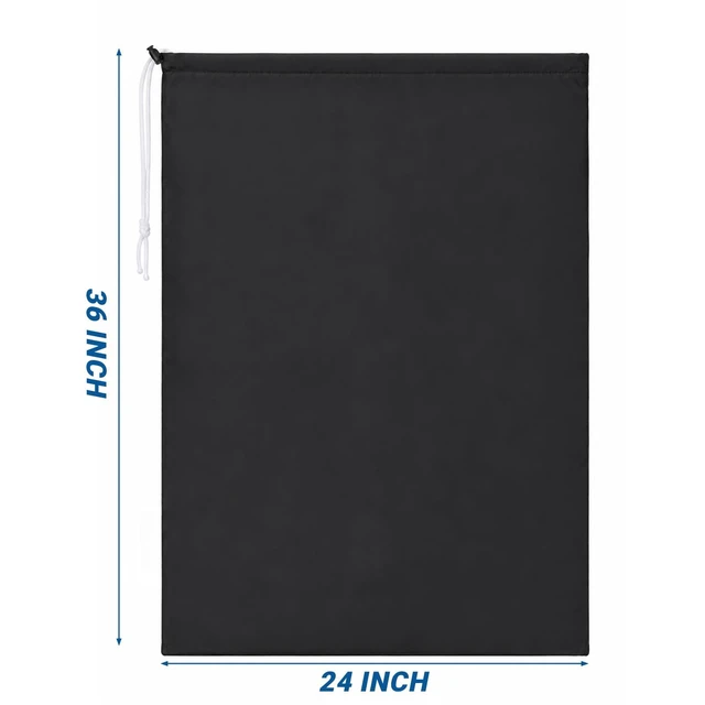 Alt view image 5 of 5 - 2 Pack XL Laundry Bags, Extra Heavy Duty Large Laundry Bag with Drawstring Closure, Machine Washable Clothes Organizer for Hamper, College Dorm, Travel