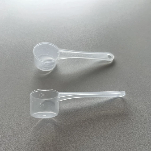 Alt view image 5 of 7 - 2-Pack 5g Clear Plastic Measuring Scoops with 5mL & 10mL Markings | For Creatine, Protein, Cooking, Powder, Liquid, Food Grade PP Material, BPA-free, Meets FDA Standards