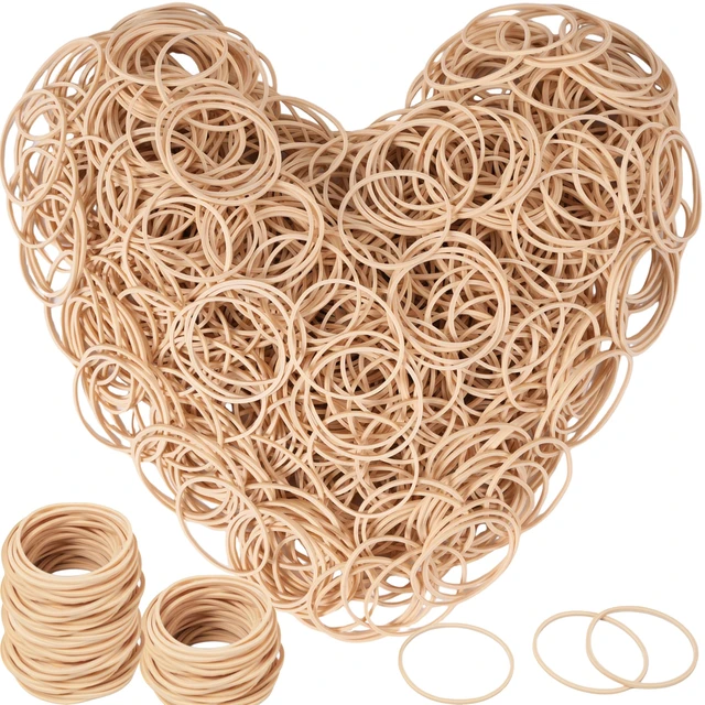 Alt view image 2 of 7 - Rubber Bands 800pcs Size#16 Rubber Band for Office Supplies Home Packaging | Heavy Duty Small elastic Bands Strong Elasticity
