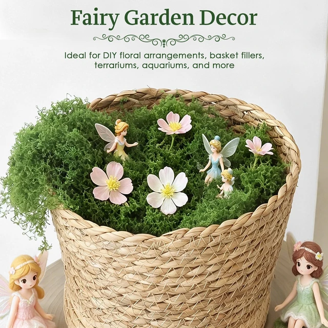 Alt view image 6 of 7 - Fake Moss for Potted Plants Indoor, 7oz Artificial Turf Grass for Crafts, Fairy Gardens, Dioramas, Terrariums, Dollhouses, Model, Miniature, Centerpieces, Party Table Decorations(Dark Green)