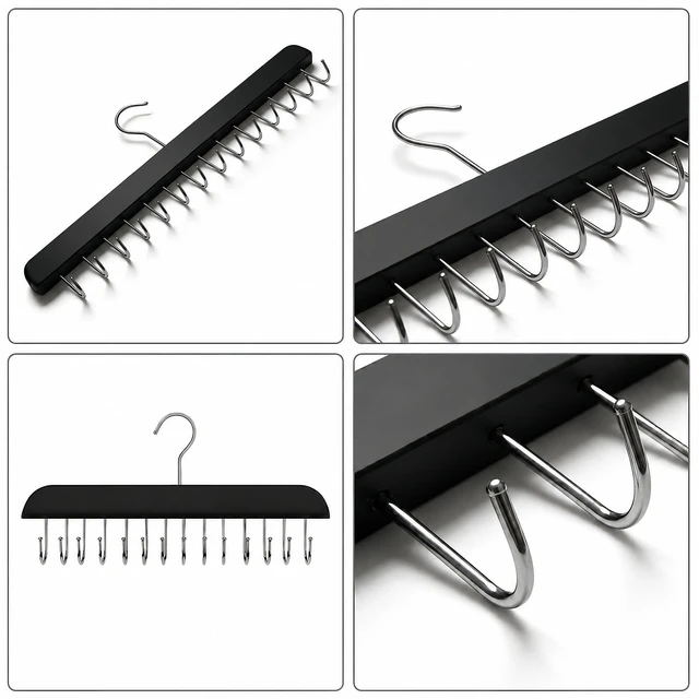 Alt view image 7 of 7 - 2 Pack Hair Extension Hanger Organizer for Storage, Care and Styling | Strong Metal Hanging Hooks Durable Space Saving Multi Purpose for Hair Extensions Styling Care Storage and Accessories