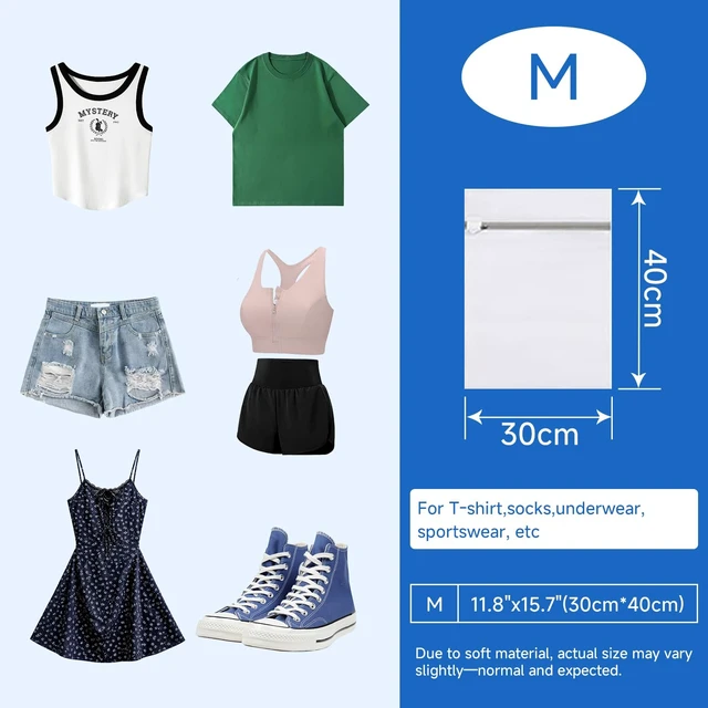 Alt view image 2 of 7 - 6 Pcs Mesh Laundry Bags for Delicates, Lingerie & Bra Washing,12 x 16 Inch | Soft and Durable, Reduces Friction and Pilling, Machine Washable, Reusable, Smooth Zipper, for Home, Dorm and Travel