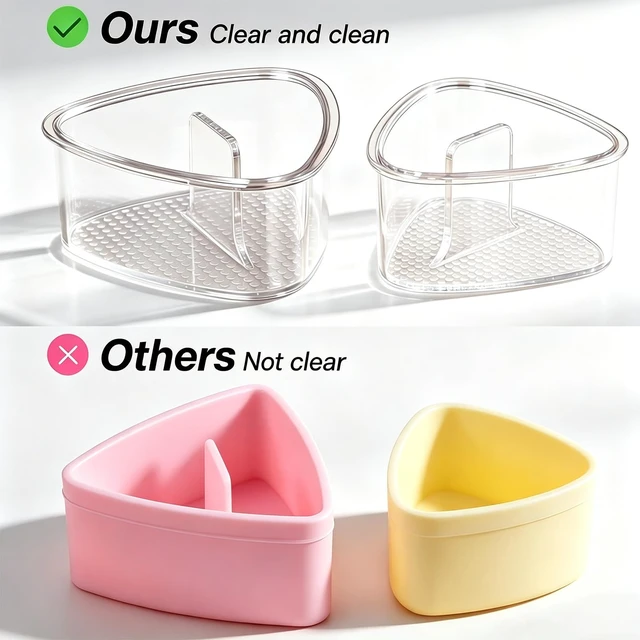 Alt view image 3 of 7 - 4PCS Clear Large Onigiri Press &Triangle Rice Ball Mold for Sushi Non-Stick, BPA-Free, Sushi Mold for Bento Boxes and Lunches