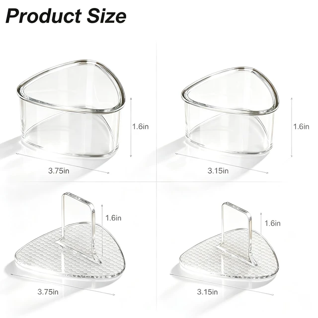 Alt view image 7 of 7 - 4PCS Clear Large Onigiri Press &Triangle Rice Ball Mold for Sushi Non-Stick, BPA-Free, Sushi Mold for Bento Boxes and Lunches