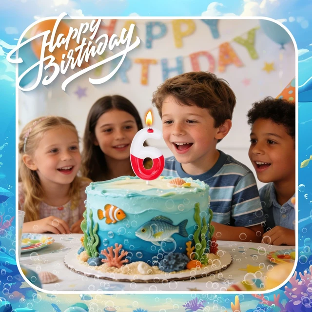 Alt view image 7 of 7 - Fishing Birthday Candles, Fishing Party Decoration Supplies, Birthday Number Candles for Cake Topper (Red, Number 1)