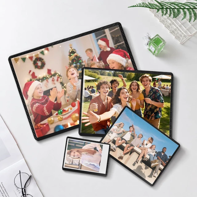 Alt view image 5 of 7 - 12 Pack Magnetic Picture Frames for Refrigerator,4x6 Inch,Black | Magnetic Photo Frames Reusable,Photo Magnets For Refrigerator,Wall,Cabinet,Locker Decor
