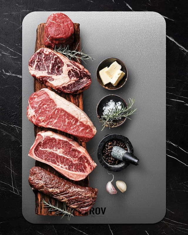 Alt view image 2 of 6 - Katori Titanium Cutting Board, 100% Pure Titanium Cutting Boards(12.2L*8W) | Smooth easyclean surface,rustresistant,knifefriendly, perfect for home meal prep and outdoor use.