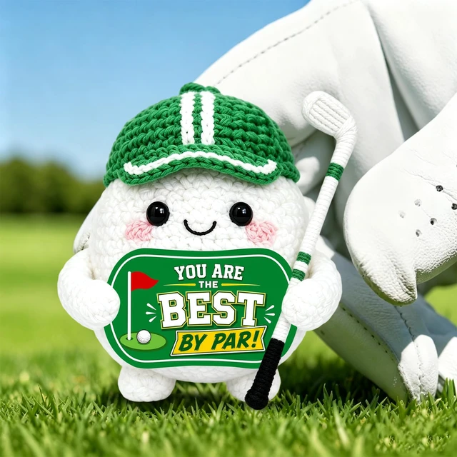 Alt view image 5 of 7 - Funny Golf Gifts for Men Women Him Bosses Day Golf Ball Gifts for Golfers | Unique Golfing Gifts for Male Boss Dad Teen Boys Gag Golf Accessories Birthday Christmas Positive Crochet Golf Decor