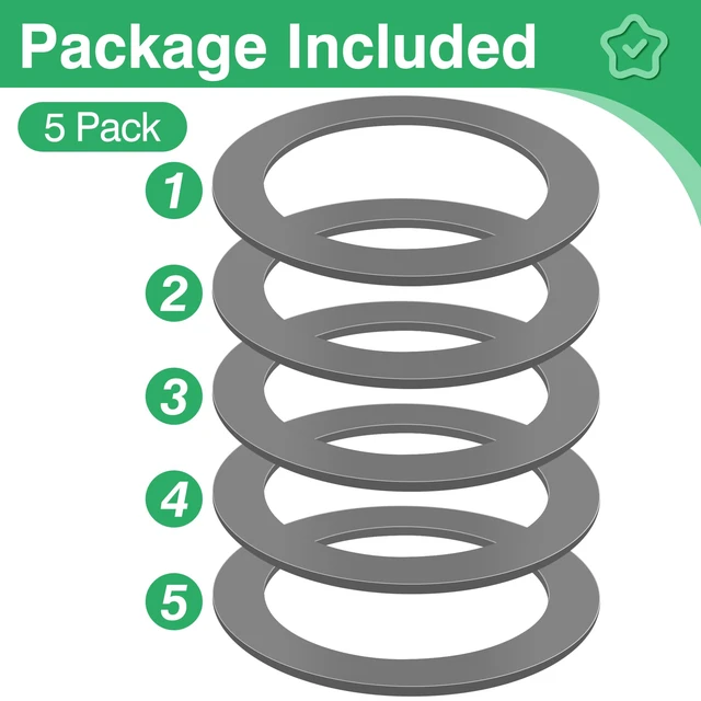 Alt view image 6 of 7 - 5Pcs Rubber Gaskets Seal O-Rings for Oster and Osterizer Blender Blade | Food-Grade Materials, Excellent Sealing & Leak-Proof, for Oster Blender Replacement Parts