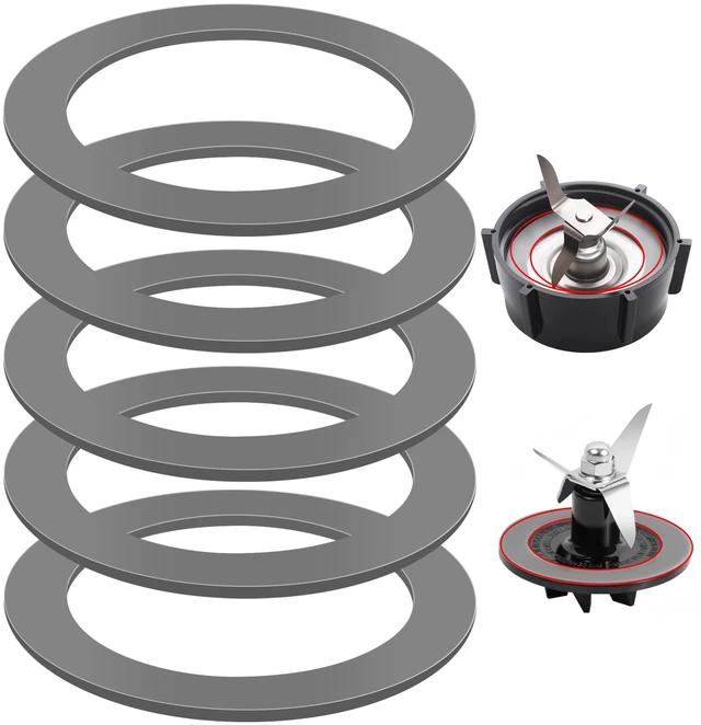Main image of 5Pcs Rubber Gaskets Seal O-Rings for Oster and Osterizer Blender Blade | Food-Grade Materials, Excellent Sealing & Leak-Proof, for Oster Blender Replacement Parts