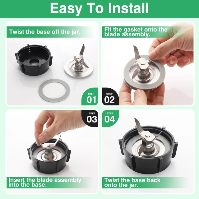 Alt view image 5 of 7 - 5Pcs Rubber Gaskets Seal O-Rings for Oster and Osterizer Blender Blade | Food-Grade Materials, Excellent Sealing & Leak-Proof, for Oster Blender Replacement Parts