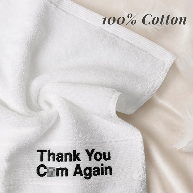 Alt view image 4 of 7 - Gifts for Him, Christmas Anniversary Birthday Gifts for Men Boyfriend Husband, Mens Birthday Gift Ideas, Bachelor Bachelorette Party Favors Funny Gag Gift for Men, 100% Cotton Hand Towels for Bathroom